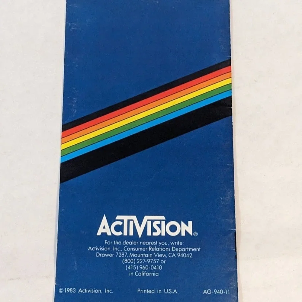 Vintage Atari Video Game Cartridge Mini Product Catalog Game Insert Lot 1983